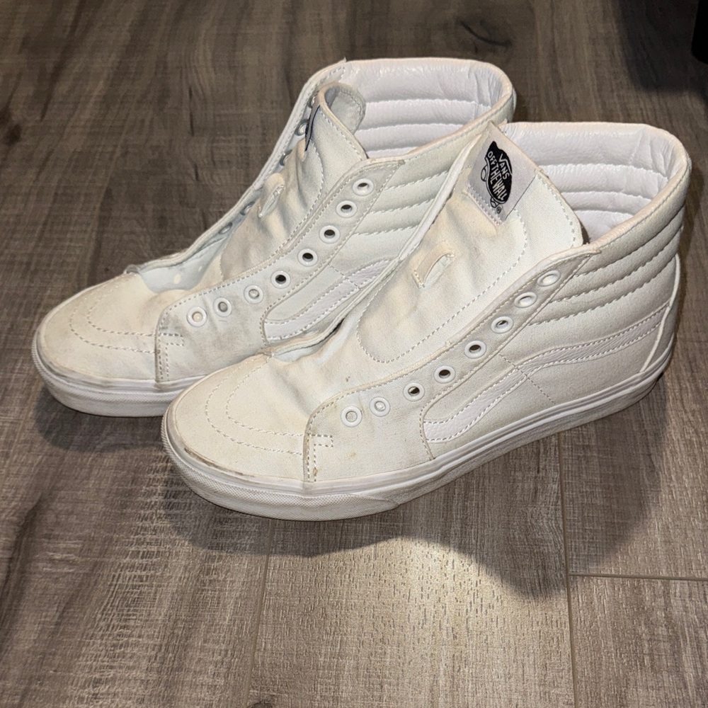 Vans Off-White High-Top Sneakers